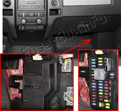 2012 ford f150 fuse box location - Ford Hits: 3960. Ford F-150 2018 Fuse Box Info. Fuse box location: The fuse box is in the right-hand side of the passenger footwell behind a trim panel. Engine compartment fuse box: Fuse Box Diagram | Layout. Passenger compartment fuse box: Fuse/Relay N°. 